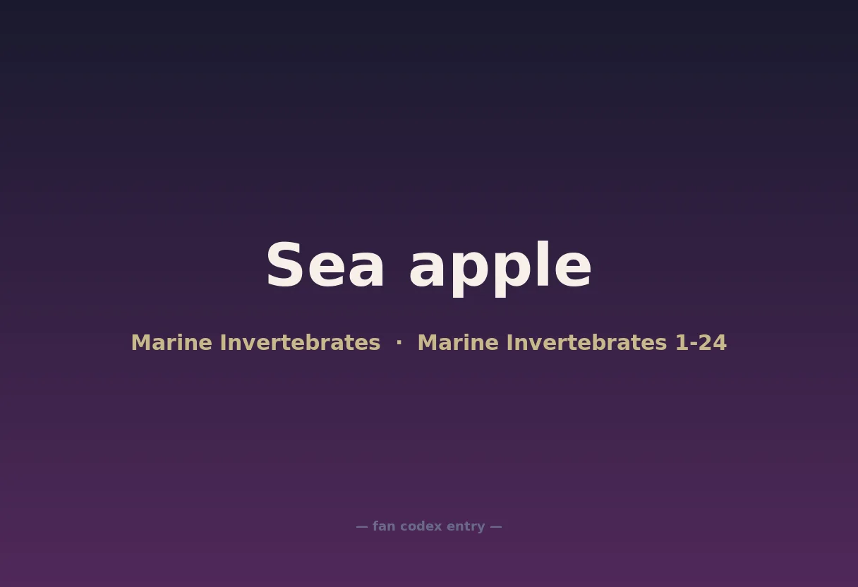 Sea apple