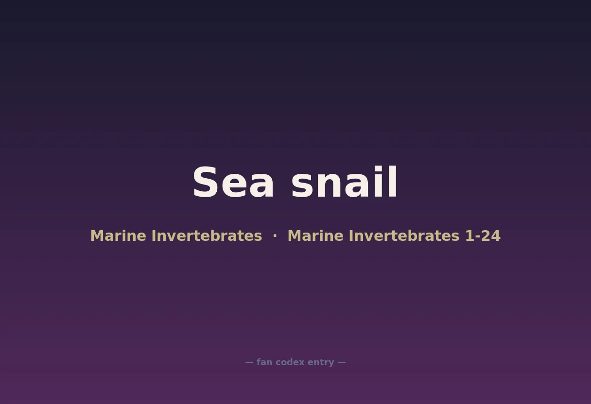 Sea snail